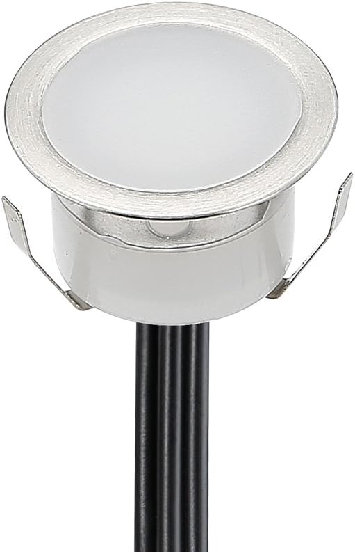 FVTLED LED Deck Lights Kit, 30pcs Φ1.22 WiFi Smart Phone Control Low Voltage Recessed RGBW Deck Lighting Waterproof Outdoor Yard Path Stair Decor, Black